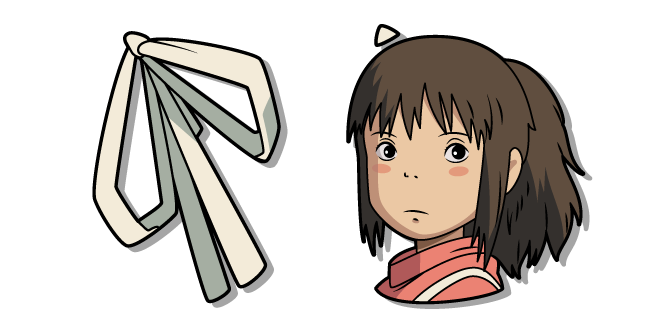 Spirited Away Chihiro Ogino and a Strap курсор
