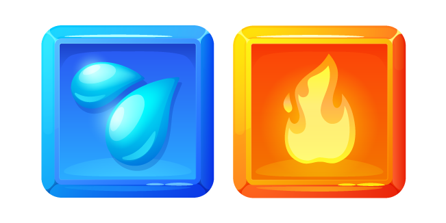 Elementos Clásicos de Agua y Fuego Cursor