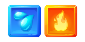 Elementos Clásicos de Agua y Fuego cursor