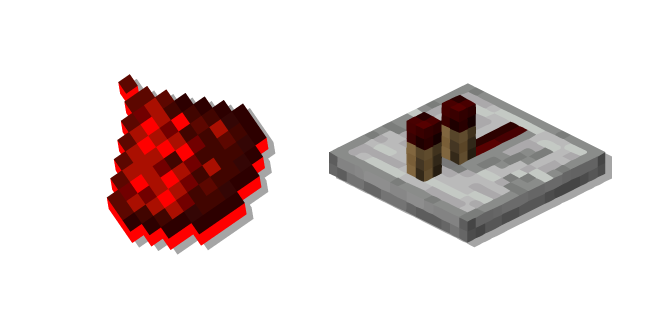 Minecraft Redstone Repeater and Redstone Dust курсор