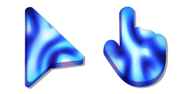 Fluido de Ondas Azul Eléctrico Cursor