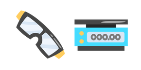 Physicist: Digital Scale and Safety Goggles Cursor