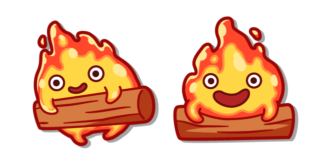 Kawaii El Castillo Ambulante de Howl Calcifer Cursor