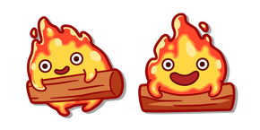 Kawaii Howl's Moving Castle Calcifer Cursor