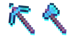 Minecraft Enchanted Diamond Axe and Enchanted Diamond Pickaxe
