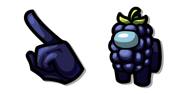 Among Us Personaje Mora Azul Cursor