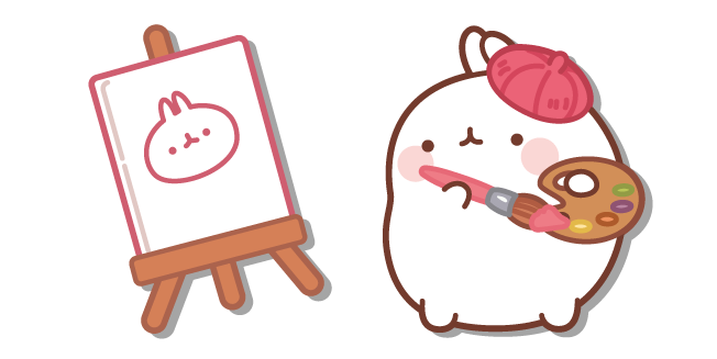Molang Artist and an Easel курсор