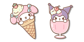 Курсор Kuromi and My Melody Ice Cream