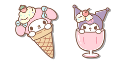 Kuromi y My Melody Helado cursor