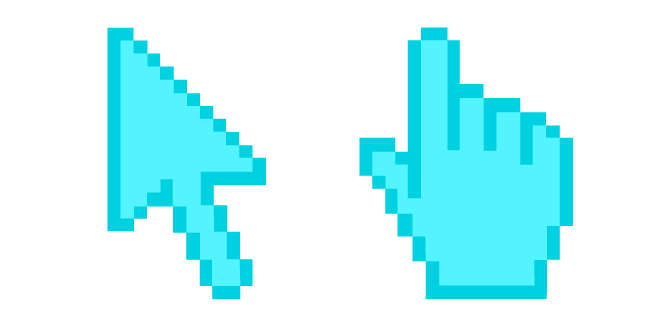 Eléctrico Azul Píxel Cursor