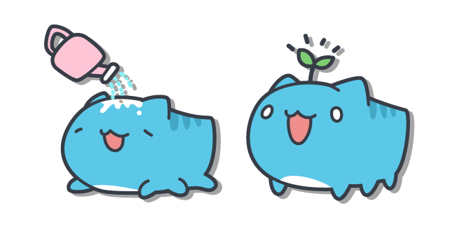 Bugcat Capoo Planta en Crecimiento Cursor
