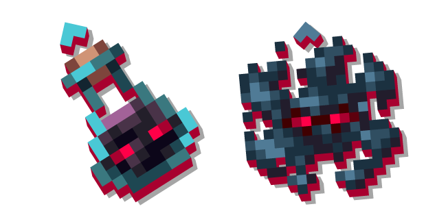Minecraft Mal Presagio y Frasco Ominoso Cursor