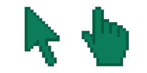 Jungle Green Pixel Cursor