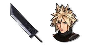 Final Fantasy VII Cloud Strife and his Buster Sword Cursor