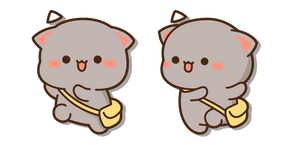 Курсор Mochi Mochi Peach Cats Goma Running Happily