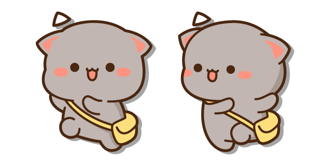 Mochi Mochi Peach Cats Goma Court Joyeusement Cursor