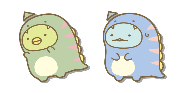 San-X Penguin et Tokage en Pyjamas Dinosaures Cursor
