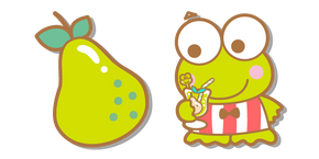 Sanrio Keroppi with a Cocktail and a Pear Cursor