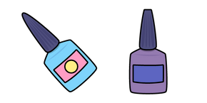 VSCO Girl Nail Polish Bottles Cursor