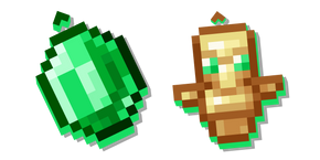 Minecraft Emerald and Totem of Undying Cursor