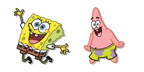 SpongeBob and Patrick Happy Friends Cursor