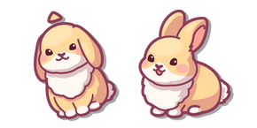 Kawaii Light Brown Bunny Cursor