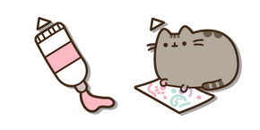 Pusheen Artist and a Paint Tube Cursor