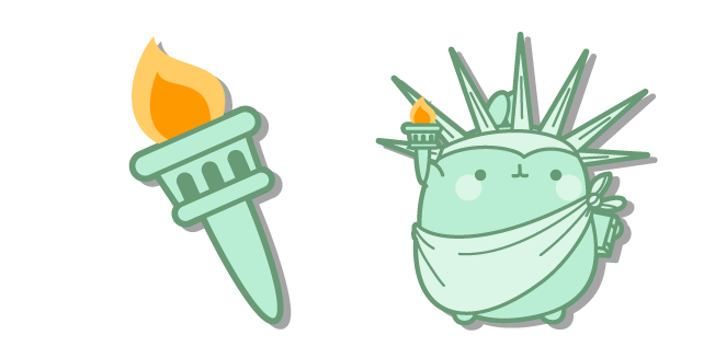 Molang Statue of Liberty and a Torch курсор