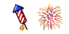 Festive Fireworks Pixel Cursor
