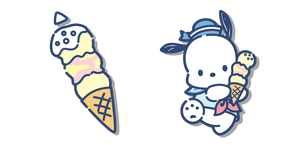 Sanrio Pochacco and Vanilla Ice Cream Cursor