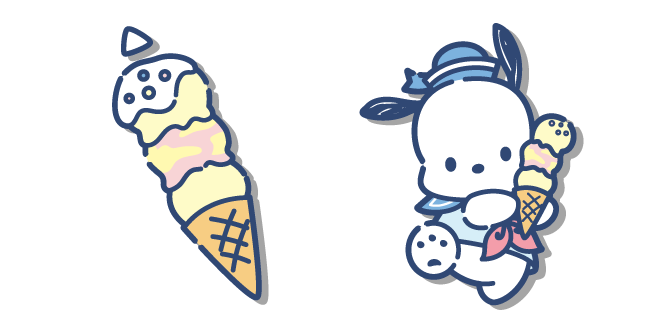 Sanrio Pochacco et Glace de Vanille Cursor