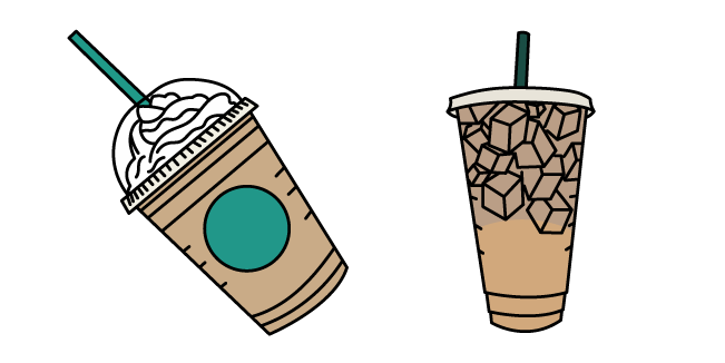 VSCO Girl Iced Latte and Frappe Cursor