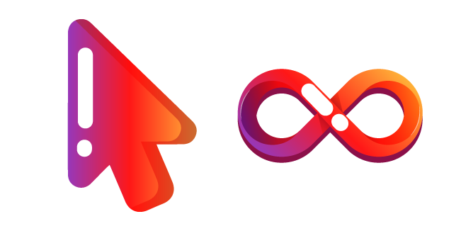 Minimal Gradient Infinity Symbol Cursor
