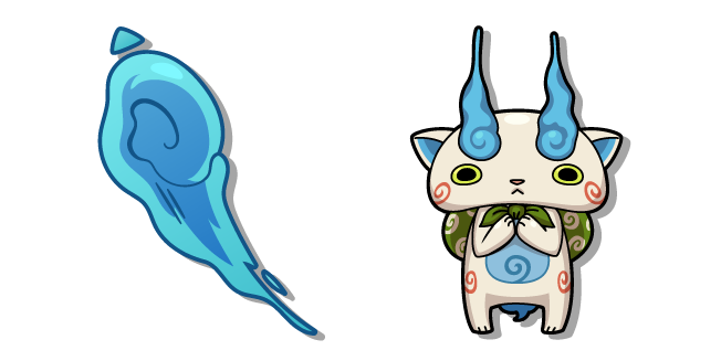 Yo-kai Watch Komasan and his Hitodama Flame Cursor