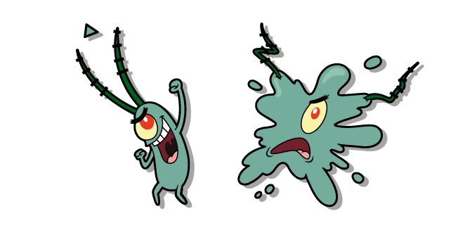 SpongeBob Squished Plankton Cursor