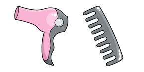 Курсор VSCO Girl Comb and Hair Dryer
