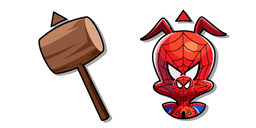 Spider-Man: Un Nuevo Universo Spider-Ham y un Martillo cursor