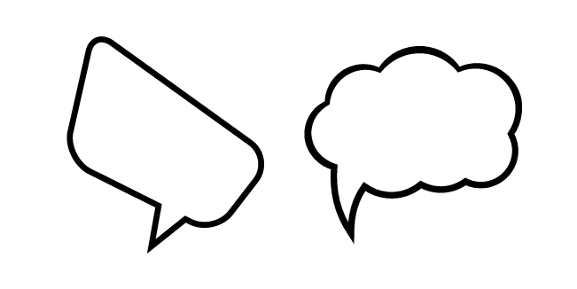 Prank Comic Speech Bubbles Cursor