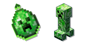 Minecraft Creeper et Œuf d'Apparition de Creeper Curseur
