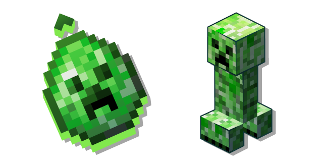 Minecraft Creeper y Generar Creeper Cursor