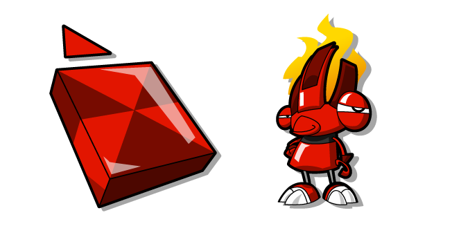 Mixels Flain y un Cubit Infernite Cursor