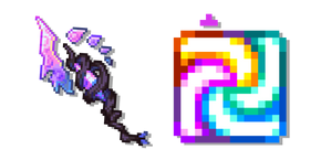 Terraria Elemental Mix Debuff and Nucleosynthesis Wand Cursor
