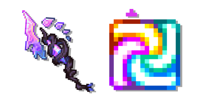 Terraria Elemental Mix Efecto Negativo y Nucleosíntesis Varita Cursor