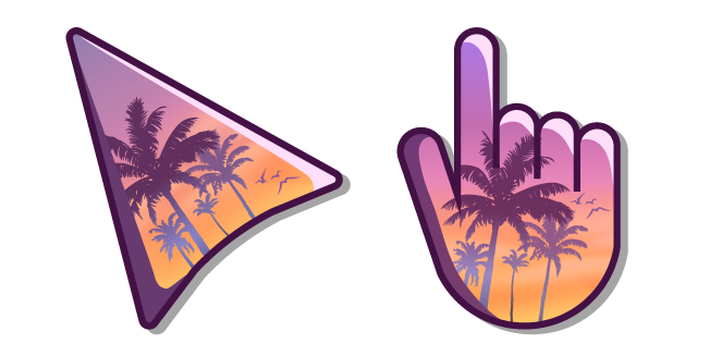 GTA 6 Palm Trees Color Cursor