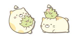 San-X Playful Neko and Zassou Cursor