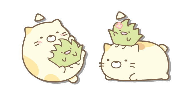 San-X Enjoués Neko y Zassou Cursor