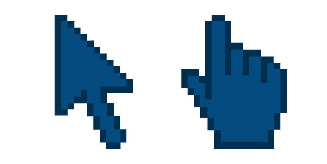 Azul Profundo Píxel Cursor