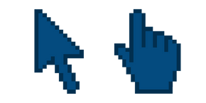 Deep Sea Blue Pixel Cursor