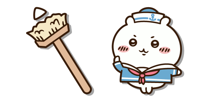 Chiikawa Sailor and a Broom Cursor