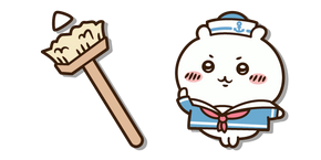 Chiikawa Sailor and a Broom Cursor